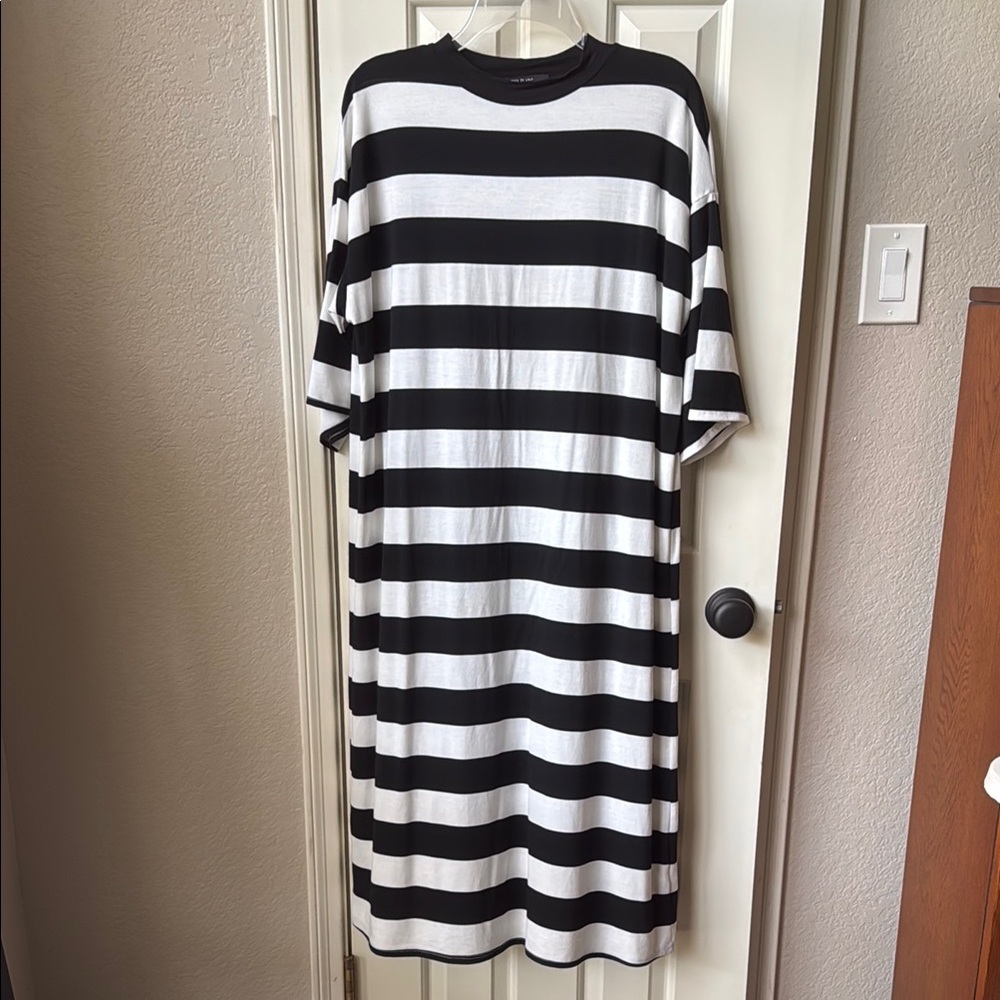 Dressed in LALA Ozzy Dress in Stripes